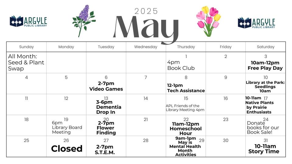 May Calendar